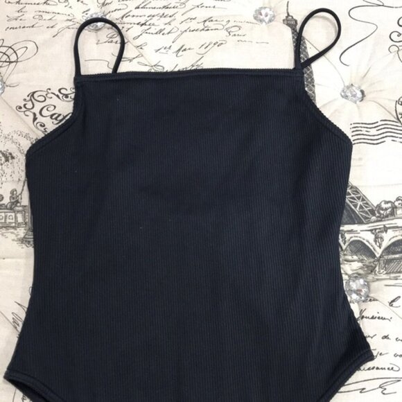TOPSHOP Belted Ribbed One-piece Swimsuit - Picture 6 of 6